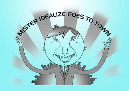 book cover - Mister Idealize Goes to Town #1