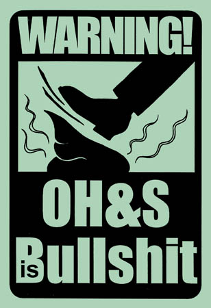 book cover - Warning! OH&S is Bullshit