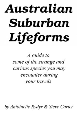 book cover - Australian Suburban Lifeforms #1